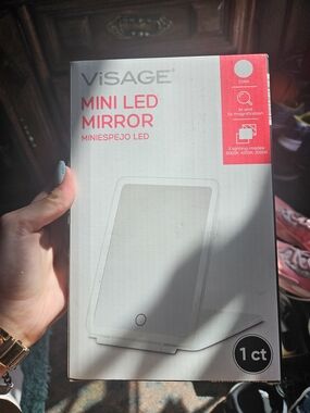 Sage Mini LED Mirror in White